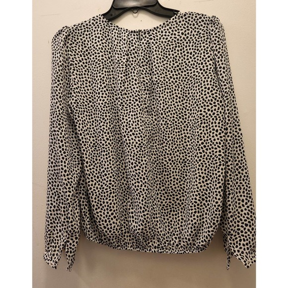 Sfera Collection printed poly top blouse M - Picture 4 of 4